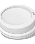 Disposable White Hot Cups & Lids