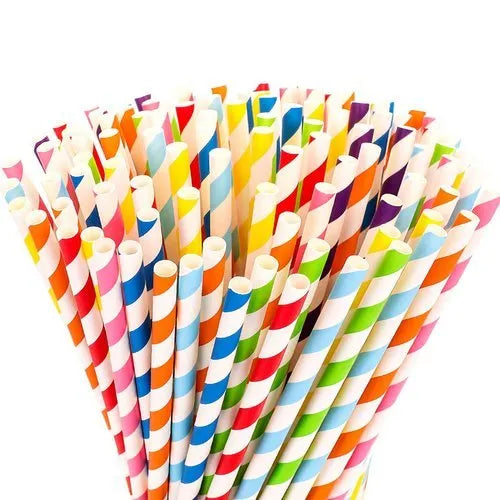 8.5&quot; Jumbo Paper Straw Wrapped Swirl (1600pc) -  Wholesale